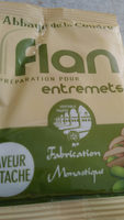 Préparation pour flan à la pistache