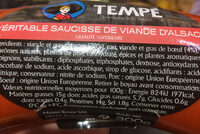 Véritable saucisse de viande d'Alsace