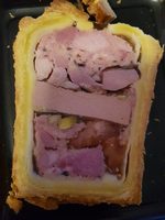 Tranche de pâte en croûte