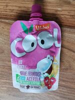 Compote banane framboise lait de coco acérola