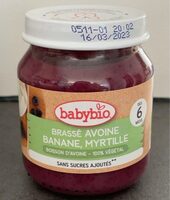 Brassé avoine banane, myrtille