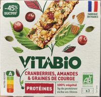 Cranberries amandes & graines de courges