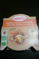 Patate douce, châtaigne, pintade fermière du poitou