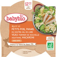Assiette Petits Pois Veau Macaroni