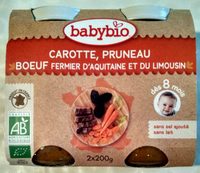 Petit Pot Carotte, Pruneau, Boeuf Fermier Aquitaine & Limousin