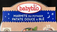 Assiette Bonne Nuit Patate Douce Ble 260G