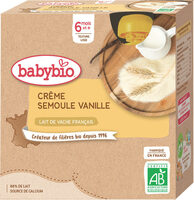Crème semoule vanille