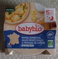 Ravioli emmental à la sauce patate douce et fromage de chèvre