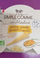 Panais carottes quinoa et poulet