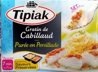 Gratin de Cabillaud-Purée en persillade, Surgelé