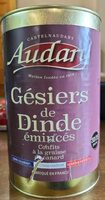 Gésiers de dinde émincés confits à  la graisse de canard