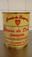 Gesiers de dinde émincés