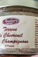 Terrine de chevreuil aux champigno's