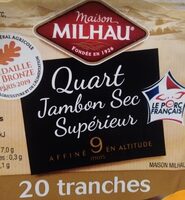 20 tranches jambon sec supérieur