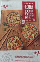 Riz cantonais au poulet et omelette aux oeufs