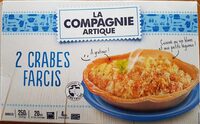 Mélange de chair de crabe tourteau cuite et de surimi de chair de poissons saveur crabe dans une sauce crémeuse aux petits légumes relevée de vin blanc, surgelé.