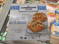 Panier feuilleté aux Saint-Jacques 20 % de noix et de légumes, surgelés