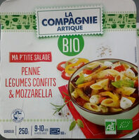 Ma p'tite salade  penne légumes confits  & mozzarella