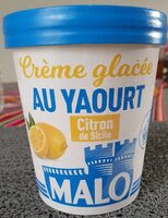 Creme glace au yaourt citron