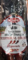 Saucisse sèche Basque txistorra douce
