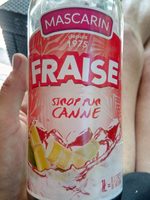 Sirop fraise pur canne