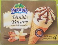 Cônes glacés vanille pacane