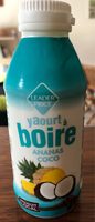 Yaourt à boire pulpe ananas coco