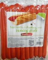 Saucisses de Strasbourg pour hot-dog géant