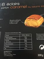 Eclairs parfum caramel au beurre salé