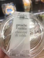 Ganache fouettee chocolat et sablé