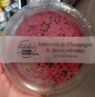 Betteraves de Champagne & chèvre crémeux, pointe de framboise