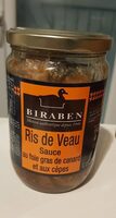 Ris de Veau Sauce au foie gras de canard et aux cèpes