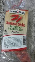 Saucisse sèche au piment d'espelette