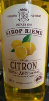 Sirop de citron Rieme