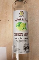 Sirop rieme citron vert