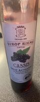 Sirop artisanal saveur cassis