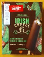 Irish Coffee 6 batonnets cappucino whisky enrobage chocolat noir