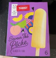Glace à l'eau saveur thé pêche