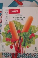 Les cuillettes rhubarbe fraise sorbet plein fruit
