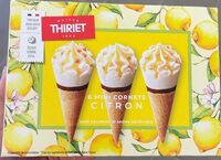 Mini cornet citron