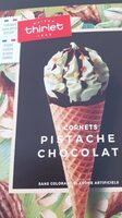 Cornet pistache chocolat