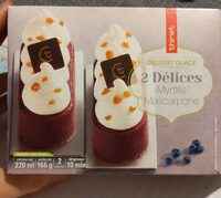 2 Délices Myrtille Mascarpone