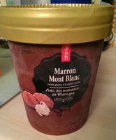 Marron mont blanc crème glacée
