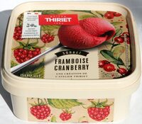 Sorbet framboise cranberry