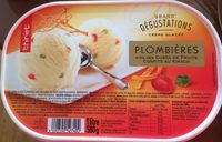 Plombières avec des Cubes de Fruits Confits au Kirsch