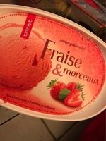 Sorbet gourmand fraise et morceaux