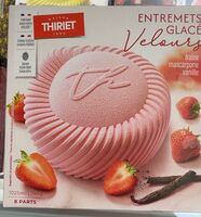 Entremets glacé fraise mascarpone vanille