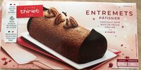 Entremets pâtissier Chocolait noir, noix de pécan, praliné