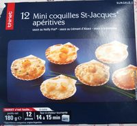 12 mini coquilles St-Jacques apéritives