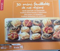 30 mini feuilletés de nos régions